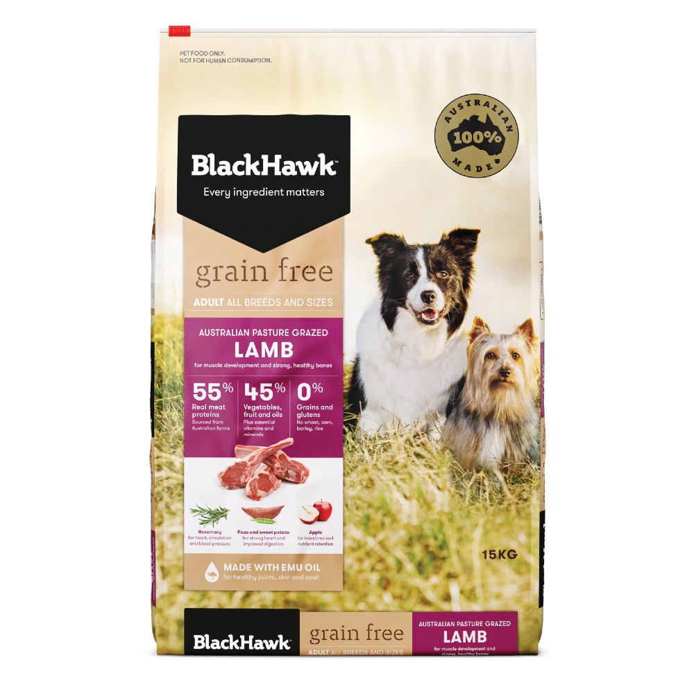 Black Hawk Dog Food Adult Grain Free Lamb Jumbo Pets